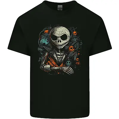 Buy Jack Skeleton Halloween Evil Demon Mens Cotton T-Shirt Tee Top • 8.75£