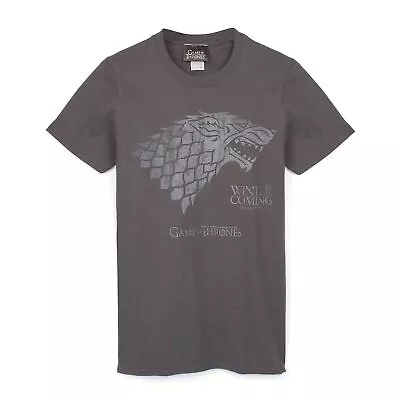 Buy Game Of Thrones Mens Winter Is Coming Stark T-Shirt NS5565 • 14.15£