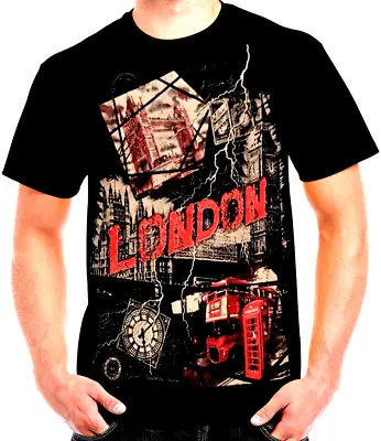Buy London T.B. Mix View Souvenir Graphic Art Design Picture Unisex T.shirt • 7.49£