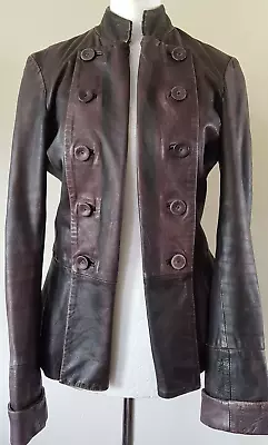 Buy Iconic Rare Allsaints Victorian Steampunk Military Pirate Leather Jacket Uk 8-10 • 259£