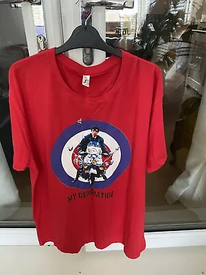 Buy Red 3XL Red T Shirt - Man’s - New - Mod, My Generation • 4.99£