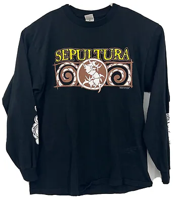 Buy SEPULTURA 1999 Blue Grape Vintage XL Long Sleeve T-Shirt Black Against • 188.47£