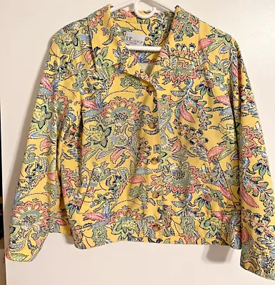 Buy Tog Shop Blazer Jacket Size PL Lightweight Summer Colorful 100% Cotton • 10.89£