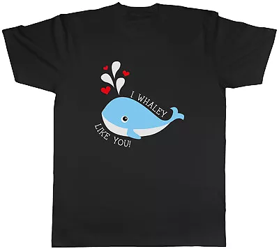 Buy I Whaley Like You Mens T-Shirt Funny Whale Valentines Day Tee Gift • 8.99£