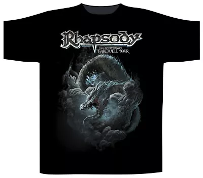 Buy Rhapsody Blue Dragon Shirt S M L XL XXL Power Metal Tshirt Official T-Shirt • 19.39£