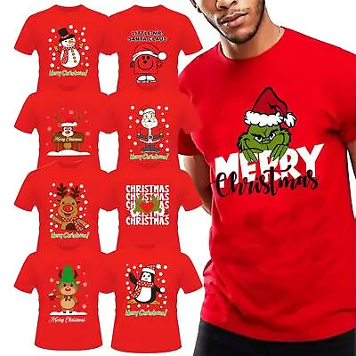 Buy Mens Womens Adults Xmas 2023 Christmas Elf SANTA Unisex T-shirt Party Top S-XXL • 8.99£