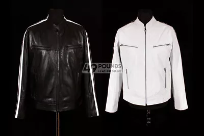 Buy Men's Leather Jacket Biker Fashion Style FALCON REAL NAPA LEATHER JACKET • 41.65£