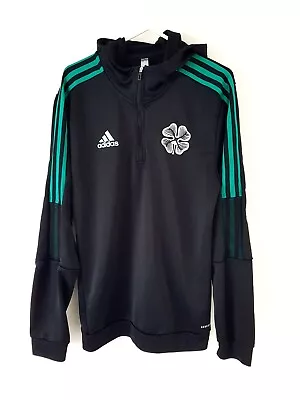 Buy Celtic Track Top Jumper Quarter Zip. Small Adults. Official Adidas. Black Hoodie • 39.99£