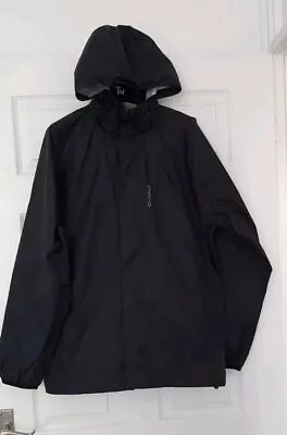Buy QUECHA Decathion Black Waterproof Windbreaker Jacket Size L Mens Full Zip  • 16£