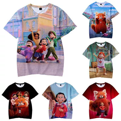 Buy Turning Red Kids Boy Girl Short Sleeve T-shirt Tee T Shirt Blouse Summer Unisex • 5.79£