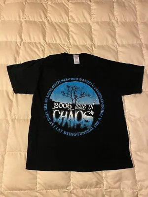Buy Vintage Taste Of Chaos Tour Shirt 2006 Deftones, Thrice, As I Lay Dying SZ Large • 47.35£