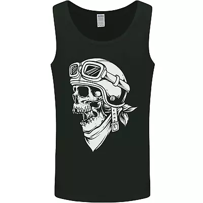 Buy Biker Outlaw Motorbike Motorcycle Skull Mens Vest Tank Top • 9.99£