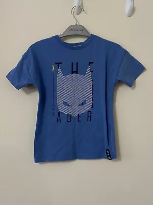 Buy Batman Boys T Shirt Short Sleeve Blue 4-5 Years Cotton  • 1£