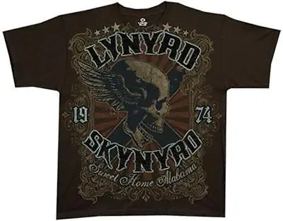 Buy Official Licensed - Lynyrd Skynyrd - Sweet Home Alabama Skull T Shirt Rock • 19.99£