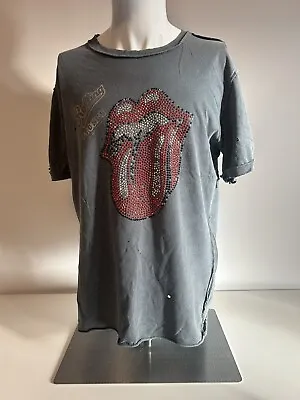 Buy Vintage Amplified Rolling Stones Diamante Stud T Shirt Size XL Music 2005 Retro • 49£