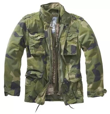 Buy Brandit Jacket Men's Jacket Military M-65 Giant Parka 2 IN 1 Jacket Swedish • 124.73£