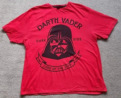 Buy NICE Star Wars Darth Vader T-Shirt Extra Large XL Men's Adult Red Authentic GOOD • 1.99£