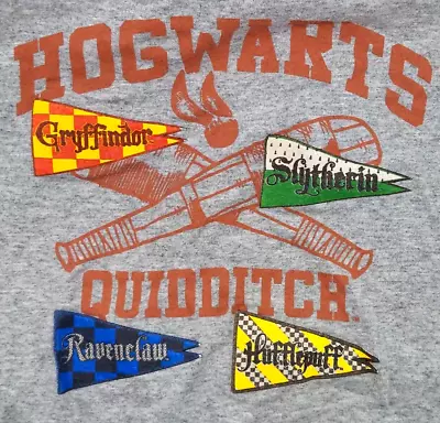 Buy T-Shirt Harry Potter Hogwarts Quidditch Kid's Small Gray From Wizarding World • 11.80£