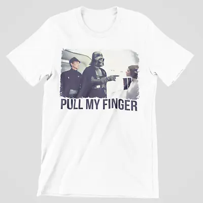 Buy Darth Vader T-Shirt Star Wars Pull My Finger Leia Funny 70s 80s 90s Dark Side UK • 6.99£