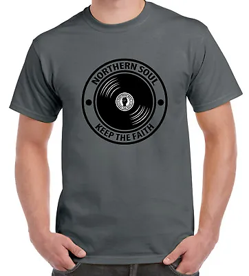 Buy Northern Soul Keep The Faith Record Men's T-Shirt - Motown Wigan Casino Mod • 12.95£