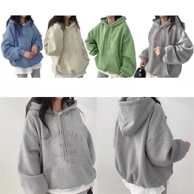 Buy Women S Casual Long Sleeve Pullover Sweatshirt With Pocket Oversized Hoodies Top • 16.50£