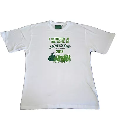 Buy Jameson Irish Whiskey 2013 Promo White Graphic Print T-Shirt Size Large • 11.99£