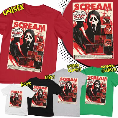 Buy Scarcastic Skull Spooky Ghost Graphic Horror Movie Lover Unisex T-Shirt • 7.99£