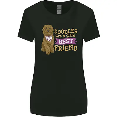Buy Doodles Girls Best Friend Goldendoodle Dog Womens Wider Cut T-Shirt • 8.49£