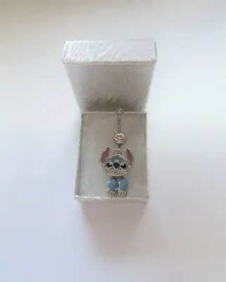 Buy New Walt Disney World Stitch Double Sided Articulated Charm On Steel Belly Bar • 25.95£
