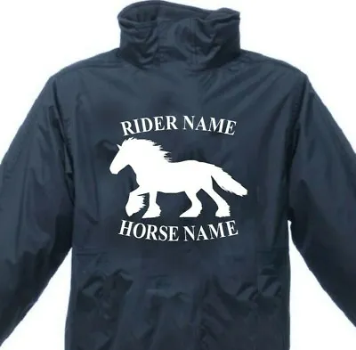 Buy Personalised Waterproof Jacket Gypsy Cob Horse Equestrian Rider XMAS Gift Coats • 36£