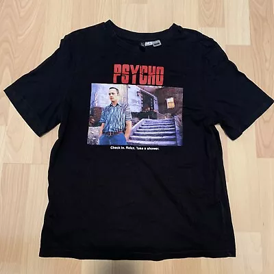 Buy H&M Black PSYCHO T-shirt, Size XXS • 5£