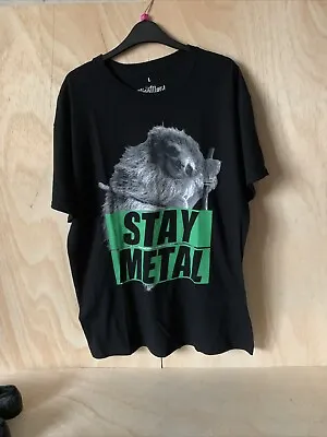 Buy Miss May I Stay Metal Sloth Graphic T-Shirt Goth Alternative New With Tags Large • 22.99£