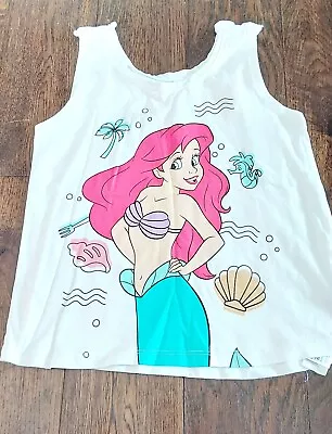 Buy Girls Beatiful  Little Mermaid Tshirt  Age 7-8 Excellent  Condition • 1.50£