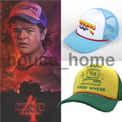 Buy Stranger Things Dustin Thinking Cap Sunshade Baseball Cap Cosplay Hat Halloween • 7.20£