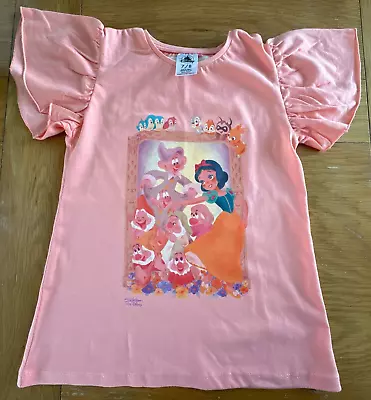 Buy Disney - Snow White And The Seven Dwarfs Puff Sleeve T-Shirt -Age 7-8 Year - New • 6.40£