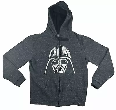 Buy Star Wars Darth Vader Graphic Zip Up Fleece Gray Hoodie XL • 17.52£