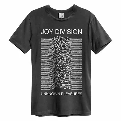 Buy Amplified Joy Division - Unknown Pleasures - Men's Charcoal T-Shirt • 22.95£