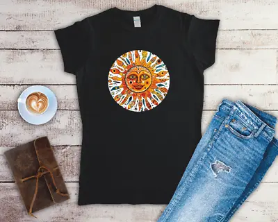 Buy Celestial Sun Ladies Fitted T Shirt Sizes Small-2XL • 12.49£
