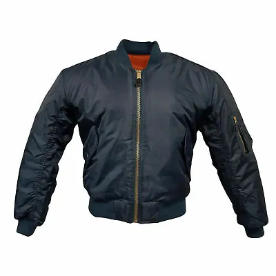 Buy MA1 Bomber Jacket Army Pilot Fly Military Security Mil-Com Skinhead Padded New • 17.95£
