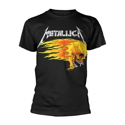 Buy Metallica 'Flaming Skull Tour 94' Black T Shirt - NEW • 16.99£