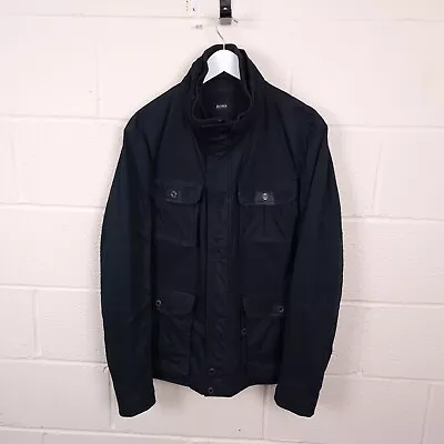 Buy HUGO BOSS Jacket Mens 3XL 48 / 58 Military M65 Utility Cosey Funnel Neck Black • 59.90£