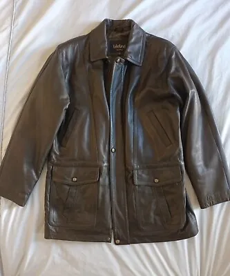 Buy Lakeland Men’s Dark Brown Lined Leather Jacket Size 40. Excellent Condition  • 18£