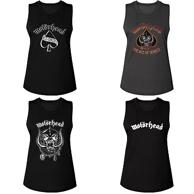 Buy Pre-Sell Motorhead Rock Music Licensed Ladies Women's Muscle Tank Top Shirt • 26.29£
