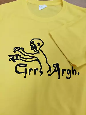 Buy Buffy 'Grr Argh' Custom Shirt Yellow NEW • 9.99£