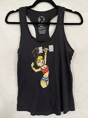 Buy Project X Womens Black Polyester Cotton Wonder Woman Tank Top Size Small • 0.79£
