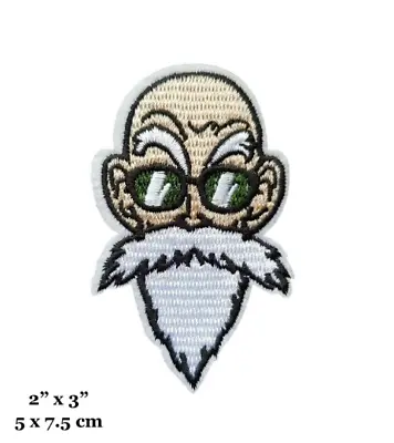 Buy Dragon Ball Z Series Master Roshi Character Face Embroidered Iron On Patch • 5.99£