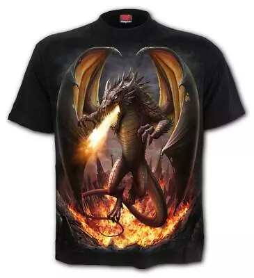 Buy SPIRAL DIRECT DRACO UNLEASHED T-Shirt/Biker/Skull/Wings/Dragon/Mournful/S- XXL • 14.97£