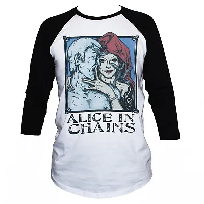 Buy Alice In Chains Grunge Metal Poster Baseball T Shirt 3/4 Sleeve Unisex  • 21.15£