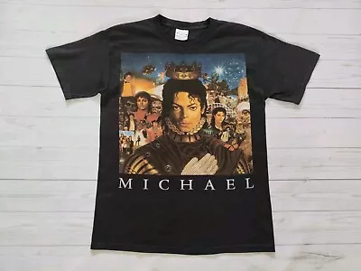 Buy Hanes 2010 Michael Jackson King Of Pop Band Music Graphic Print T-shirt Medium • 24.99£