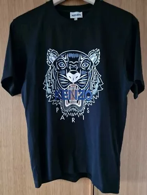 Buy Kenzo T Shirt Medium Black Graphic Print Tiger Spell Out Logo • 16.99£